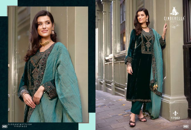 Jardoshi Vol 2 By Cinderella Winter wear Velvet Designer Salwar Suit 
